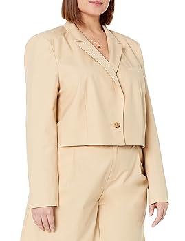 Amazon.com: The Drop Women's Karina Cropped Boxy Blazer